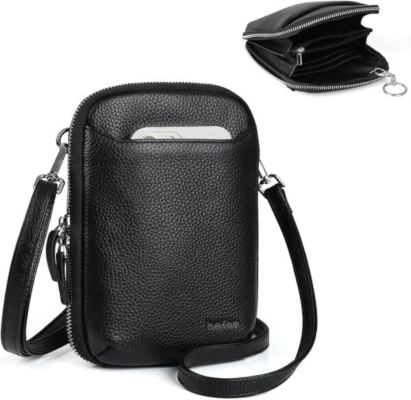befen Genuine Leather Small Crossbody Bags for Women