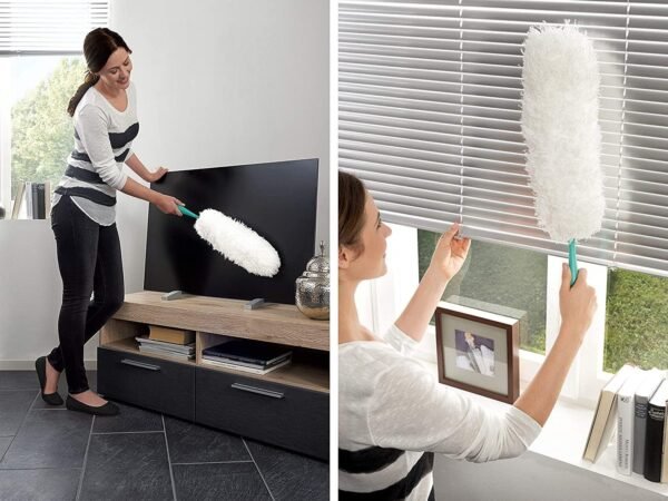 71ebwtMR8GL Microfibre Duster X Large White Turquoise