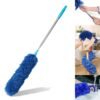 Microfiber Feather Duster with Extendable Pole Extra Long Cobweb Duster for Cleaning
