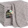 81sPsZD6NyL._AC_UF894,1000_QL80_ Homaxy 12 Pack Kitchen Dish Cloths Dark Grey Super Soft and Absorbent Coral Velvet Dish Towels